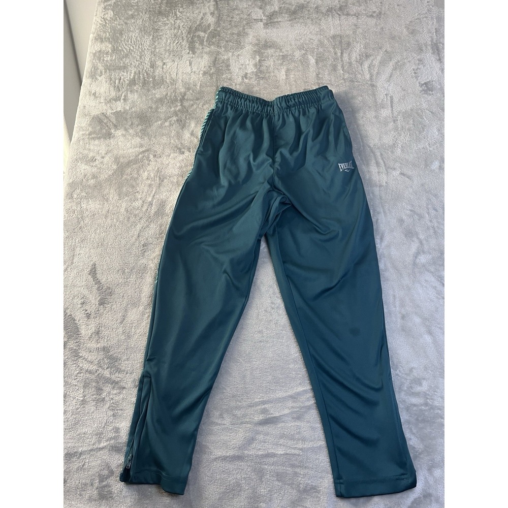 Everlast Boys Pants Youth‎ Medium 10-12 Green Athletic Joggers Zip Ankle